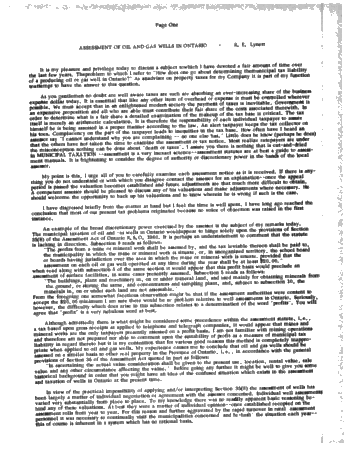 Oil and Gas Well Assessment Problems in Ontario Page 1