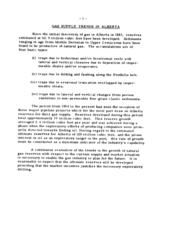 Gas Supply Trends in Alberta Page 3