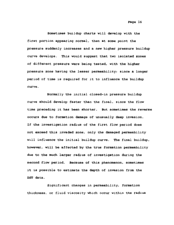 Formation Evaluation by Drill Stem Testing Page 16
