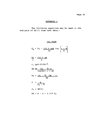 Formation Evaluation by Drill Stem Testing Page 26