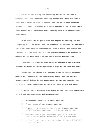 The Occurrence of Hydrocarbons in the Medinan (Alexandrian) Series South of Lake Erie Page 10