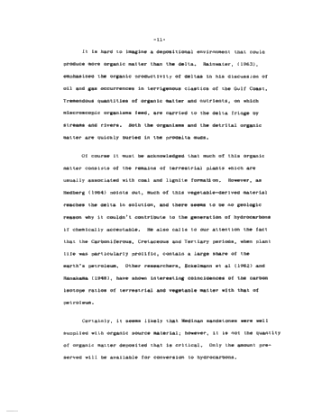 The Occurrence of Hydrocarbons in the Medinan (Alexandrian) Series South of Lake Erie Page 11