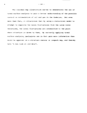 Trend Surface Analysis - A New Look at Old Data Page 14