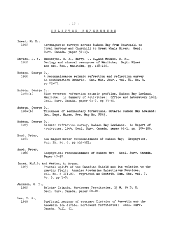 Recent Investigations in the Hudson Bay Basin Page 18