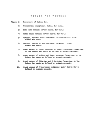 Recent Investigations in the Hudson Bay Basin Page 20