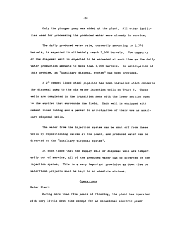 A Progress Report on the Canada-Cities Service Rodney Waterflood Unit Page 5