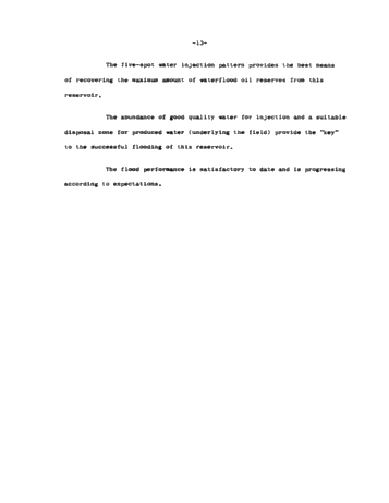 A Progress Report on the Canada-Cities Service Rodney Waterflood Unit Page 13