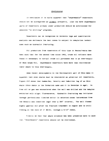 Don't Ignore Those "Impermeable Reservoirs Page 22
