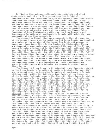 Operation Winisk, an Air Supported Geological Reconnaissance Survey of the Hudson Bay Lowlands Page 6