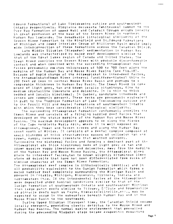 Operation Winisk, an Air Supported Geological Reconnaissance Survey of the Hudson Bay Lowlands Page 7