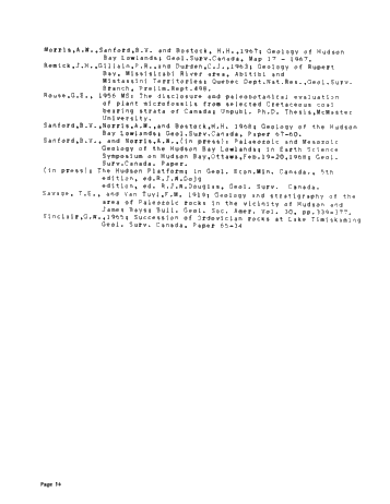 Operation Winisk, an Air Supported Geological Reconnaissance Survey of the Hudson Bay Lowlands Page 14