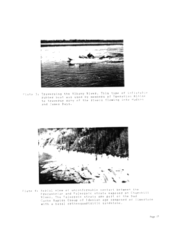 Operation Winisk, an Air Supported Geological Reconnaissance Survey of the Hudson Bay Lowlands Page 17