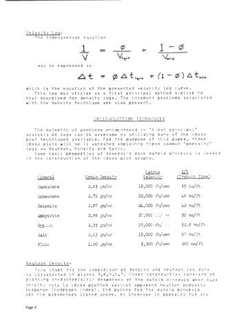 New Methods in Exploration and Evaluation Using Mechanical Logs Page 6