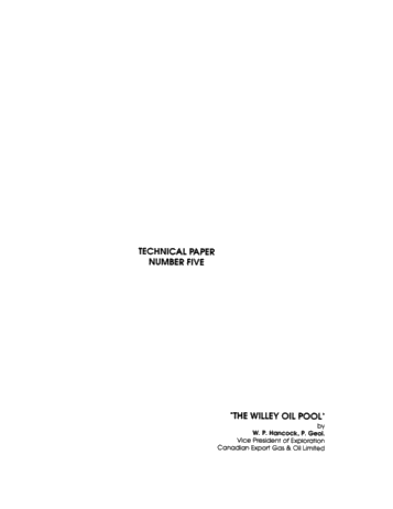 The Willey Oil Pool Page 1