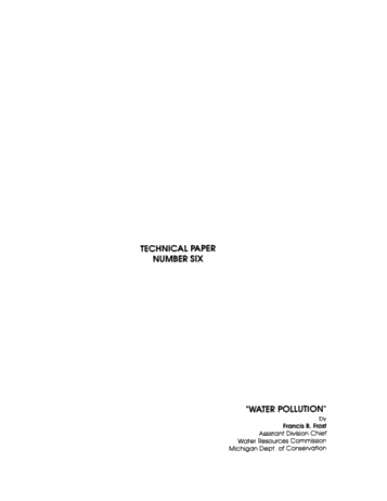 Water Pollution Page 1