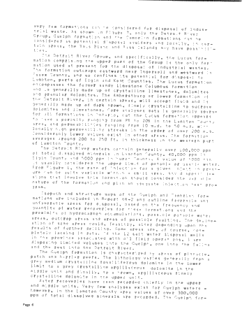 Subsurface Disposal of Liquid Wastes in Ontario Page 6