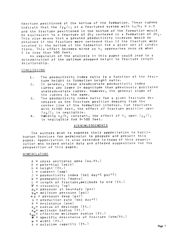 Vertical Fracture Height-Its Effect on Steady-State Production Increase Page 7