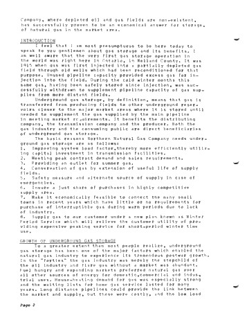 Development and Operation of Northern Natural's Aquifer Gas Storage Reservoirs Page 2