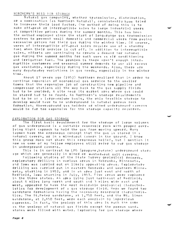 Development and Operation of Northern Natural's Aquifer Gas Storage Reservoirs Page 4