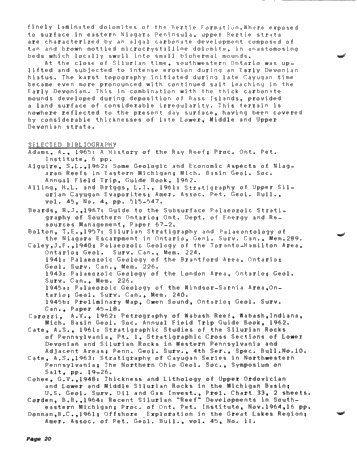 Silurian of Southwestern Ontario Page 22