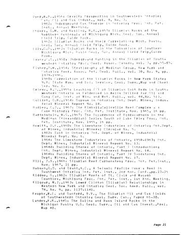 Silurian of Southwestern Ontario Page 23