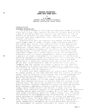 Uranium Exploration - Where Now - Where Next? Page 1