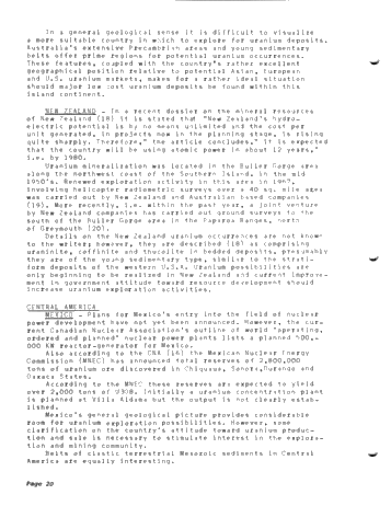 Uranium Exploration - Where Now - Where Next? Page 20