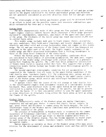 Petroleum Potential in the Maritime Region of Canada Page 4