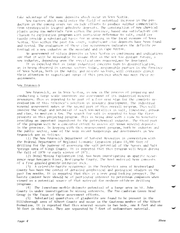 Industrial Mineral Potential in the Maritime Region of Canada Page 4