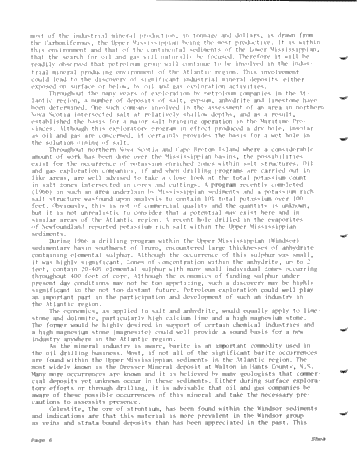 Industrial Mineral Potential in the Maritime Region of Canada Page 6