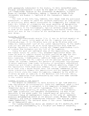 Petroleum Potential in the Gaspe Region of Quebec Page 2