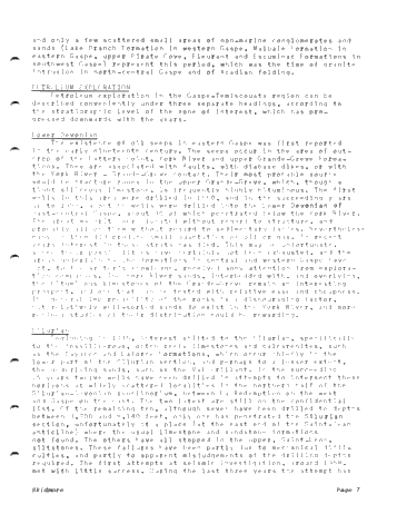 Petroleum Potential in the Gaspe Region of Quebec Page 7