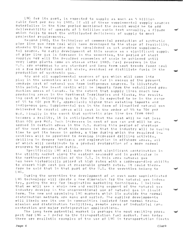 L.N.G. - Its Place Within the North American Energy Picture Page 6