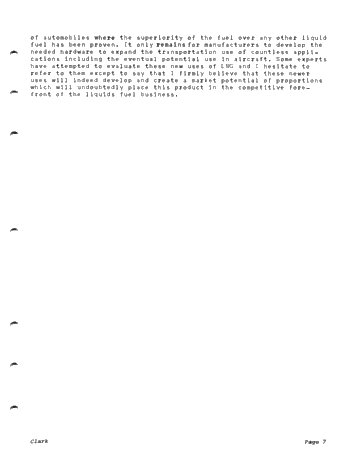 L.N.G. - Its Place Within the North American Energy Picture Page 7