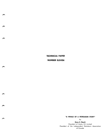 A Whale of a Petroleum Story Page 1