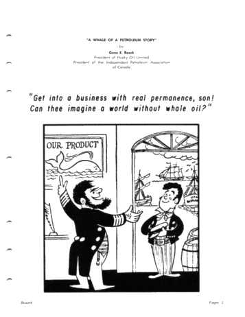 A Whale of a Petroleum Story Page 1