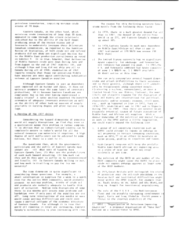 Canadian Oil Security and the Impact of Supply Disruptions Page 6