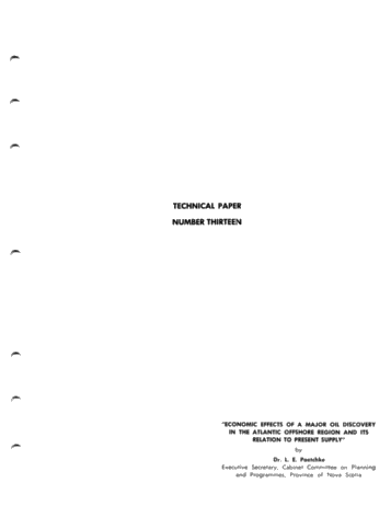 Economic Effects of a Major Oil Discovery in the Atlantic Offshore Region and its Relation to Present Supply Page 1