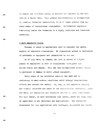 Explosive Well Stimulation Page 3