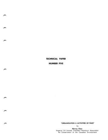 Organization and Activities of Pace Page 1