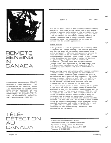 Potential Applications of Remote Sensing Sensing in the Oil Industry Page 22