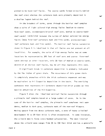 Reciprocal Deposition Within Niagara and Early Cayugans Carbonates and Evaporates Northern Michigan Basin Page 8