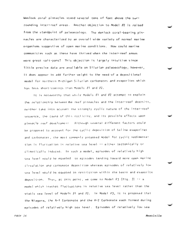 Reciprocal Deposition Within Niagara and Early Cayugans Carbonates and Evaporates Northern Michigan Basin Page 16