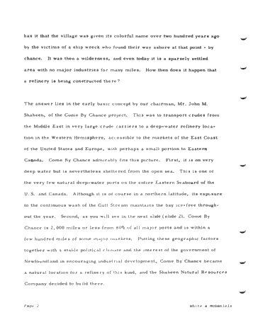 The Come-By-Chance Refinery Project Page 2