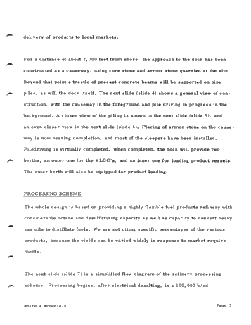 The Come-By-Chance Refinery Project Page 5