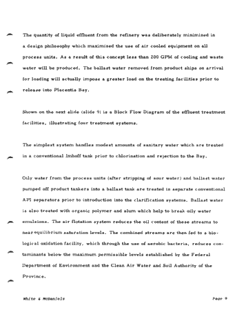 The Come-By-Chance Refinery Project Page 9