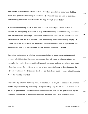 The Come-By-Chance Refinery Project Page 10