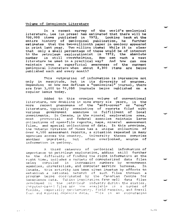 Application of Public Computer Based Information Services to Petroleum Exploration in Canada Page 2