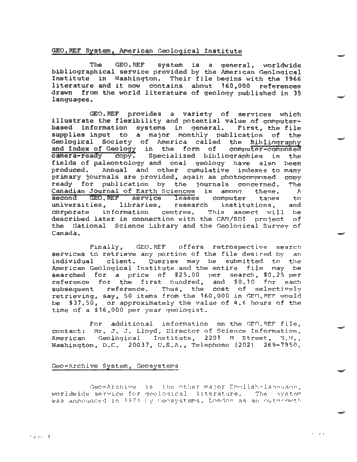 Application of Public Computer Based Information Services to Petroleum Exploration in Canada Page 4