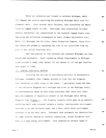 Niagaran Pinnacle Reefs in Michigan Page 6